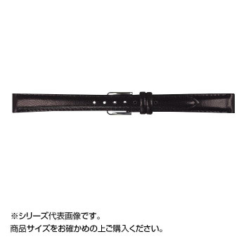 MIMOSA(ミモザ) 時計バンド キッド 10mm ブラック (美錠:銀) ZK-A10