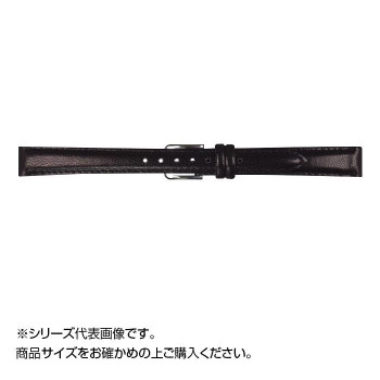 MIMOSA(ミモザ) 時計バンド キッド 14mm ブラック (美錠:銀) ZK-A14