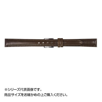 MIMOSA(ミモザ) 時計バンド キッド 10mm ダークブラウン (美錠:銀) ZK-B10