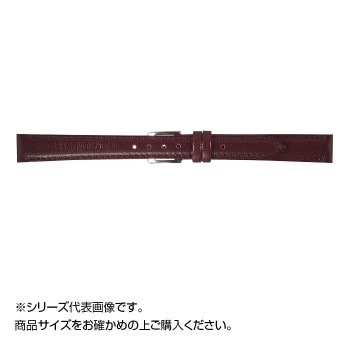 MIMOSA(ミモザ) 時計バンド キッド 12mm ワイン (美錠:銀) ZK-W12