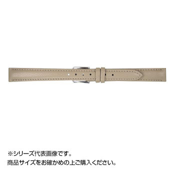 MIMOSA(ミモザ) 時計バンド キッド 12mm ベージュ (美錠:銀) ZK-BJ12