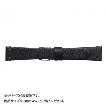 Emitta(エミッタ) 時計バンド ウーガ 18mm ブラック (美錠:銀) EU-A18