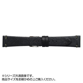 Emitta(エミッタ) 時計バンド ウーガ 20mm ブラック (美錠:銀) EU-A20