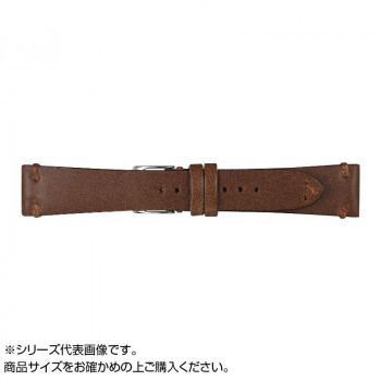Emitta(エミッタ) 時計バンド ブッテーロ 17mm ブラウン (美錠:銀) EB-B17