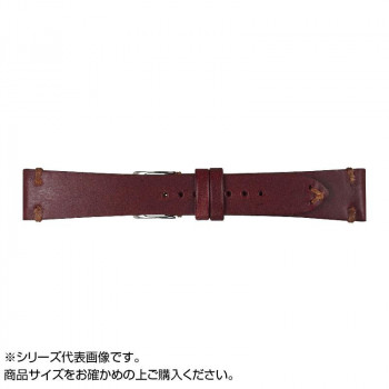 Emitta(エミッタ) 時計バンド ブッテーロ 17mm ワイン (美錠:銀) EB-W17