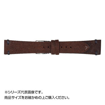 Emitta(エミッタ) 時計バンド ゴージュ 20mm チョコ (美錠:銀) EG-B20