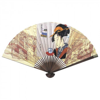 日本製(MADE IN JAPAN)  飾り扇 おきた 5514