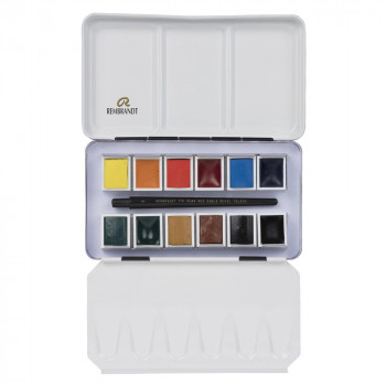 レンブラント固形水彩絵具　モノピグメント12色セット　T0583-8690　409458