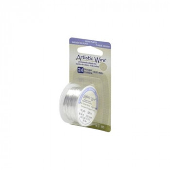 Artistic Wire(アーティスティックワイヤー) ノンターニッシュシルバー 0.5mm×約9.1m 24