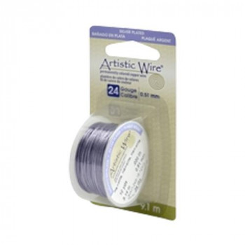 Artistic Wire(アーティスティックワイヤー) ヘマタイト 0.5mm×約9.1m 24