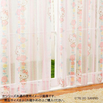 サンリオ キティ レースカーテン2枚セット 100×176cm SB-522-S