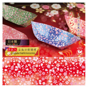 しぼり染め風千代紙 うらら 4種各10枚入 150×150mm P0110 10セット