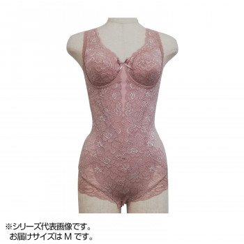 TAMURA Yauco 総レース多機能ボディスーツ TYN90 アッシュローズ M-TYN90-111-M