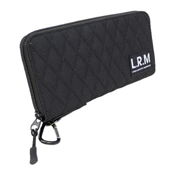L.R.M リップステッチラウンド長財布 CMK-0557 ブラック