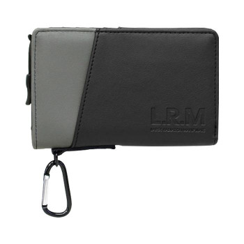 L.R.M 切り替え合皮ミドル財布 CMK-0574 ブラック