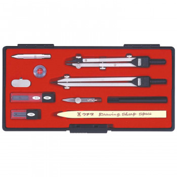 KD型製図器　SE　12品組A　烏口抜き　1-730-7029