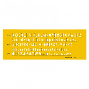 テンプレート　NO7-S　英字・数字　1-843-1017