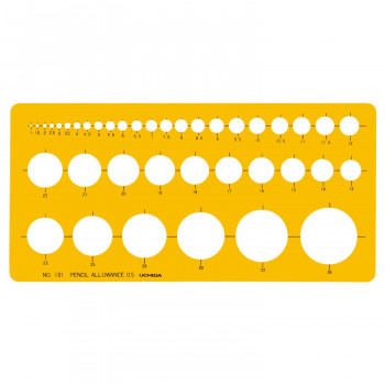 テンプレート　NO101　円定規　1-843-0101