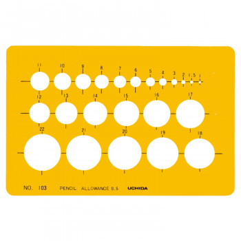 テンプレート　NO103　円定規　1-843-0103