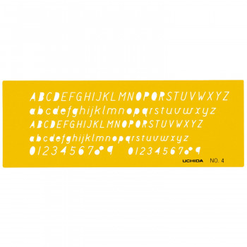 テンプレート　NO4　英字・数字　1-843-1004