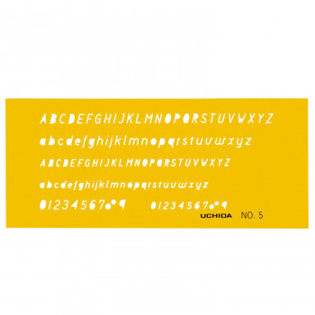 テンプレート　NO5　英字・数字　1-843-1005
