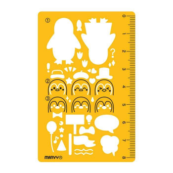 カードサイズテンプレート　ペンギン(Penguin) 8822-834