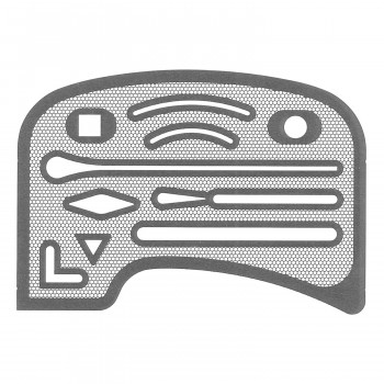 メッシュ精密字消板　1-820-0002
