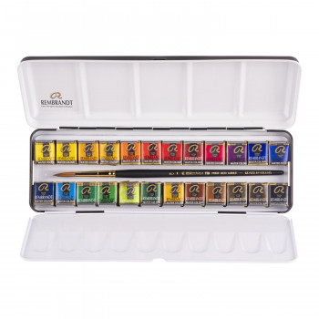 レンブラント固形水彩絵具　24色セット　T0583-8625　420621