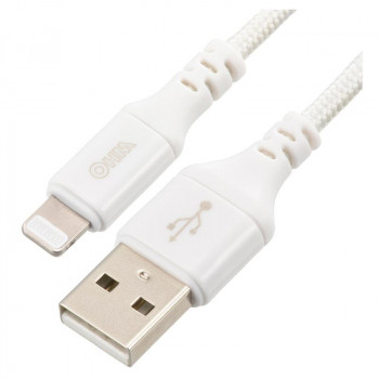 OHM AudioComm断線に強いライトニングケーブル TypeA 1m SIP-L10EAH-W