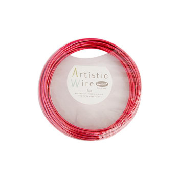 Artistic Wire(アーティスティックワイヤー)　カラーアルミ線　アカ　3.0mm×10m