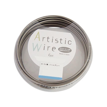 Artistic Wire(アーティスティックワイヤー)　カラーアルミ線　パールグレー　2.0mm×10m