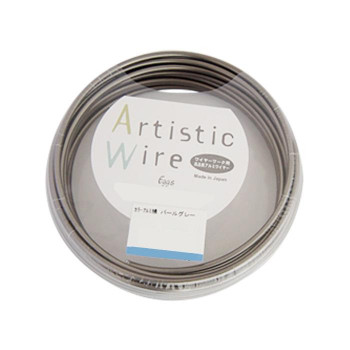 Artistic Wire(アーティスティックワイヤー)　カラーアルミ線　パールグレー　3.0mm×10m