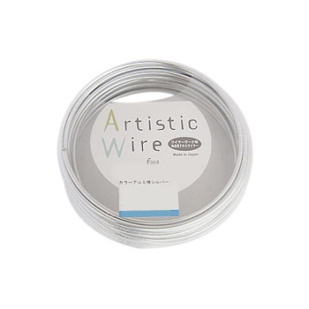 Artistic Wire(アーティスティックワイヤー)　カラーアルミ線　シルバー　1.0mm×10m