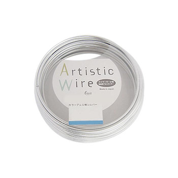 Artistic Wire(アーティスティックワイヤー)　カラーアルミ線　シルバー　1.5mm×10m