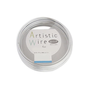 Artistic Wire(アーティスティックワイヤー)　カラーアルミ線　シルバー　2.0mm×10m