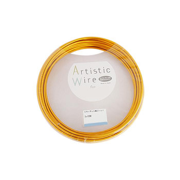 Artistic Wire(アーティスティックワイヤー)　カラーアルミ線　ゴールド　2.0mm×10m