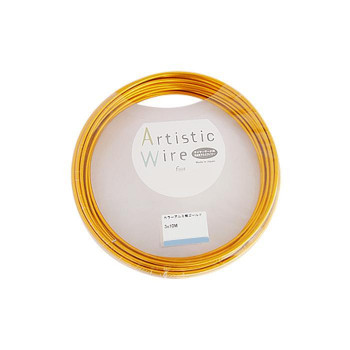 Artistic Wire(アーティスティックワイヤー)　カラーアルミ線　ゴールド　3.0mm×10m