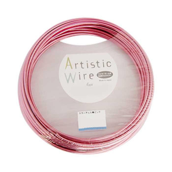 Artistic Wire(アーティスティックワイヤー)　カラーアルミ線　ピンク　2.0mm×10m