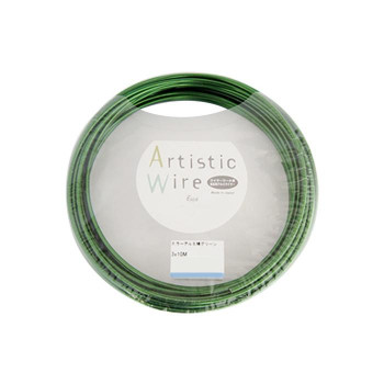 Artistic Wire(アーティスティックワイヤー)　カラーアルミ線　グリーン　1.0mm×10m