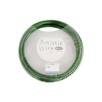 Artistic Wire(アーティスティックワイヤー)　カラーアルミ線　グリーン　2.5mm×10m