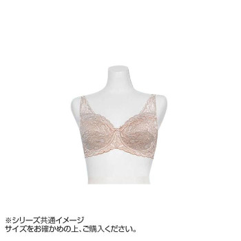 TAMURA Yauco 総レース背付きワイヤー入りフルカップブラジャー TYC55 フラックスベージュ B75