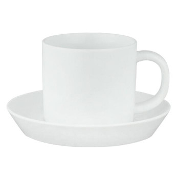 西海陶器 波佐見焼 コモン コーヒーカップ＆ソーサー 白 18281