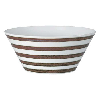 西海陶器 エッセンス es bowl ボーダー BN(L) 19615