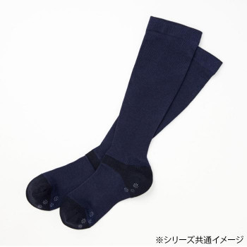ハクゾウメディカル ママらくfitソックス ネイビー 23-25cm 1足入 3000080