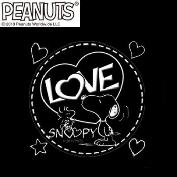アークス(axs) SNS-37 SNOOPY(スヌーピー) 転写ステッカー LOVE ホワイト
