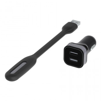アークス(axs) X-173 LEDフレキライト+USB2ポートチャージャー ブラック