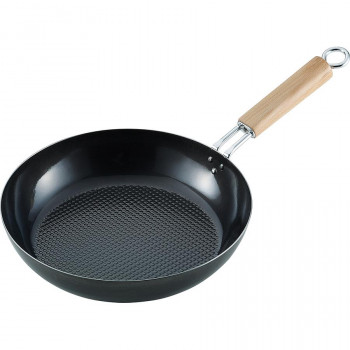 サミット工業　Summit　鉄なべ流　日本製　焼く鍋シリーズ　エンボスフライパン　28cm