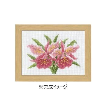 刺しゅうキット 12ケ月の花フレーム～マリー・カトリーヌ コレクション～ 1月カトレア 7506