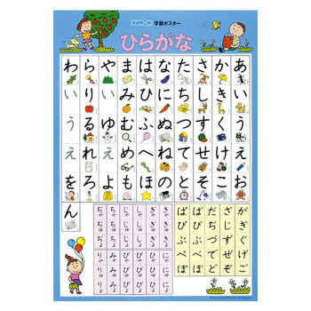 KUMON くもん 紙製 学習ポスター ひらがな GP-12 2歳以上