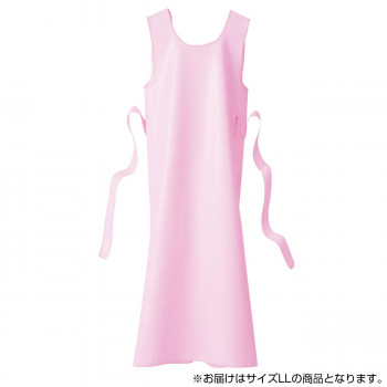 フットマーク　入浴介護用エプロン　LL　ピンク　403306